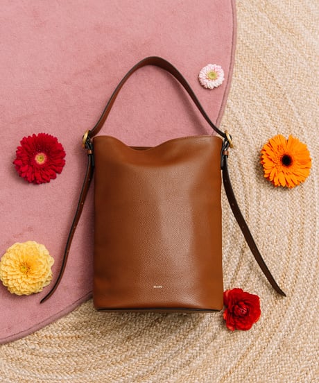 【B-25328】BEAURE Design Buckle Bucket ショルダー Bag