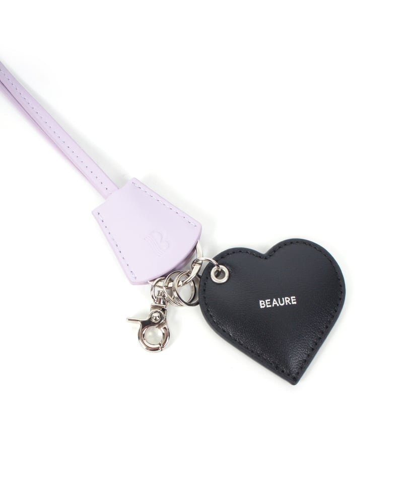 B-25405】 BEAURE レザー ハート チャーム コード | BEAURE OFFI