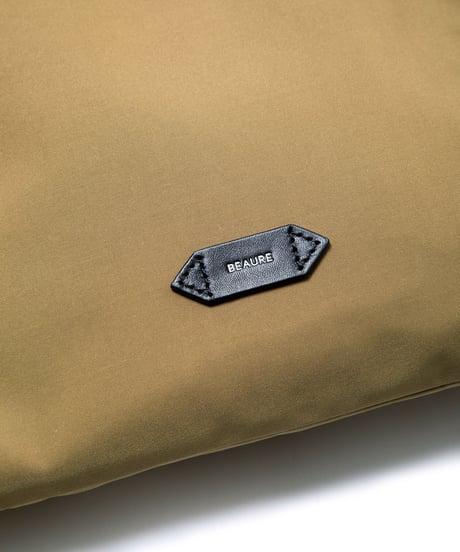 【B-23353】BEAURE  レザーコンビ ナイロンサコッシュ