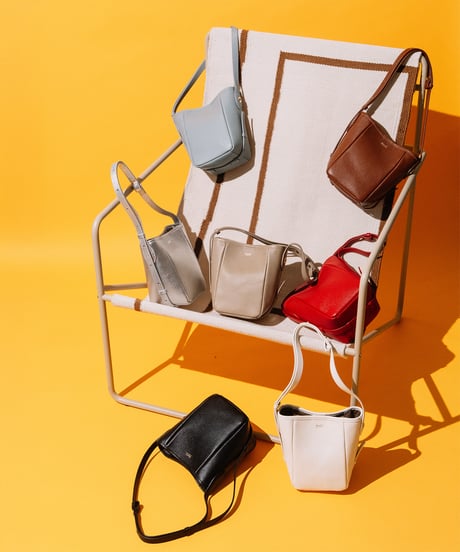 【B-25023】BEAURE カウレザー バケツ型 ワンマイル BAG