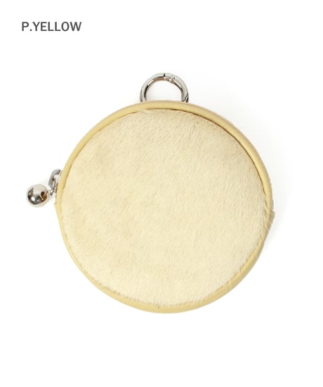 【B-25300】BEAURE Calf Hair Round マルチケース