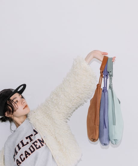 【B-25350】BEAURE Suede Vertical ショルダー Bag
