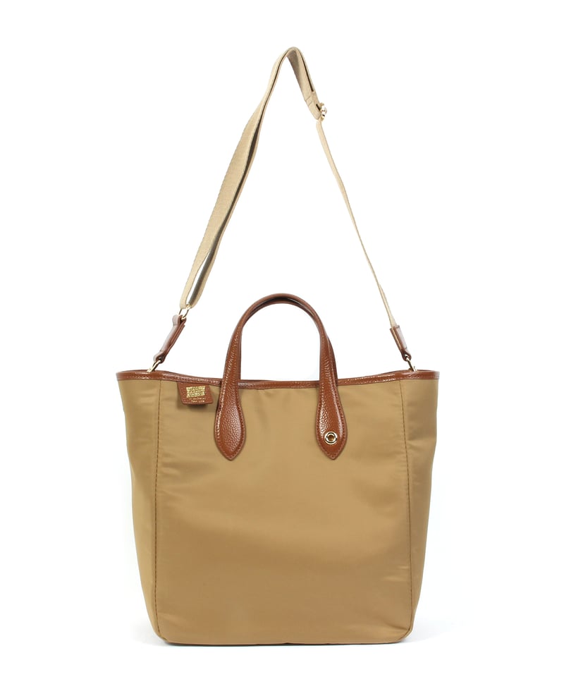 B-24100】BEAURE カウレザー ナイロンコンビA4 2WAY トート