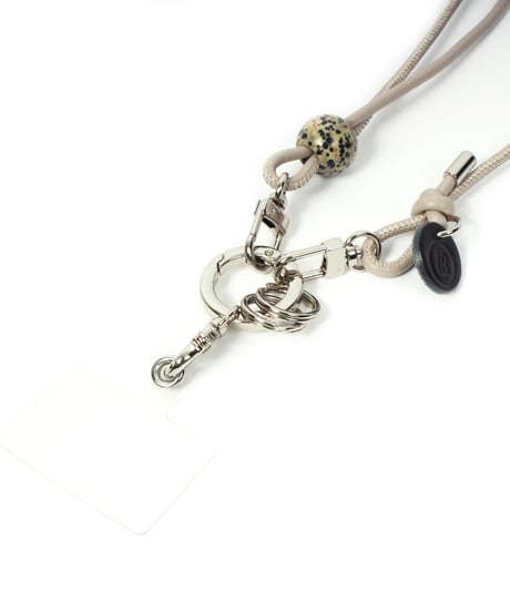 【B-25009】BEAURE カウレザー ナチュラルストーン ストラップ ショルダー