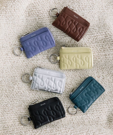【B-25306】BEAURE Quilted Leather フラグメントケース