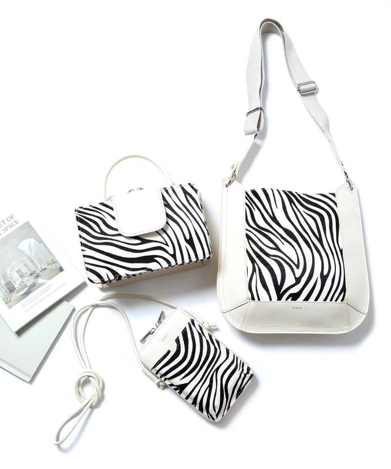 NEWS 美恋バッグ B-23444】BEAURE カウレザー ハラコ ワンハンドルミニボストン | BEAURE