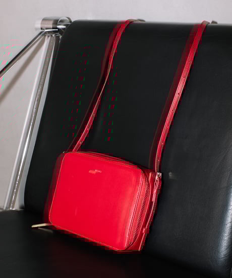 【B-24235】BEAURE シープレザー スクエアウォレットショルダー