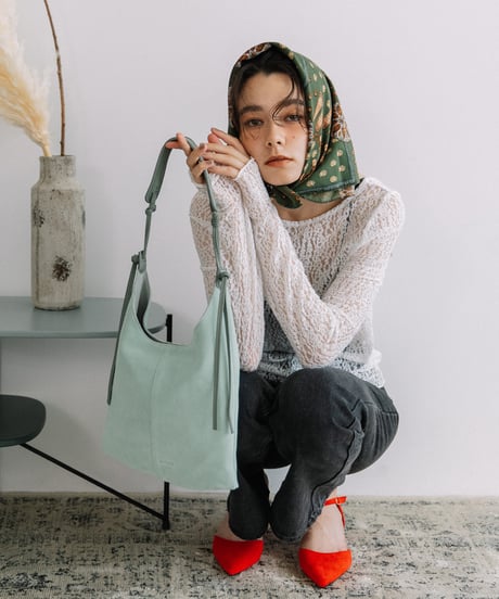 【B-25350】BEAURE Suede Vertical ショルダー Bag