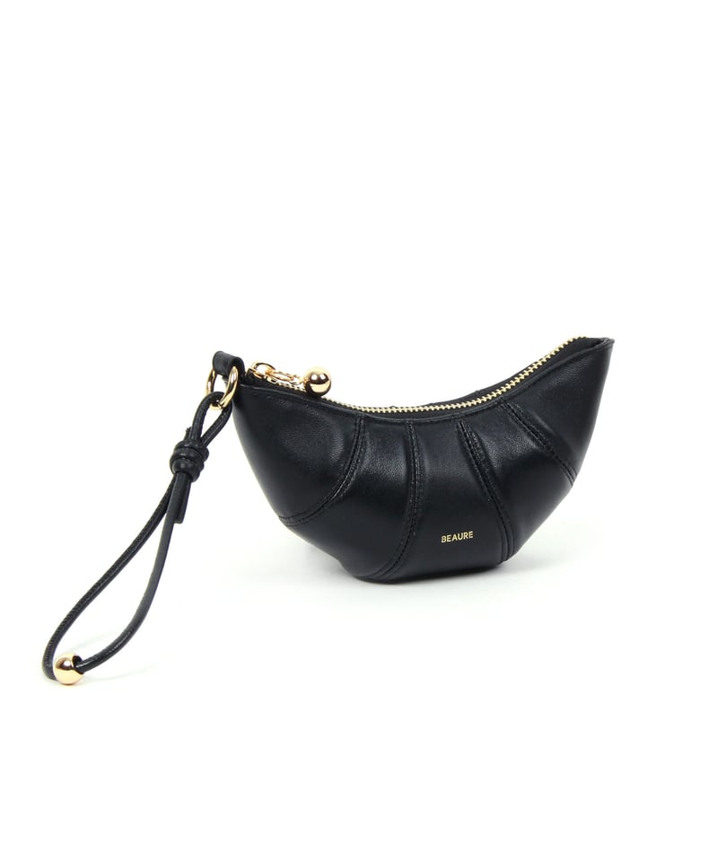 FAVOREKA ファボレカ プチクロワッサン ポーチ レザー 革D管付き！ FAVOREKA ファボレカ プチクロワッサン ポーチ レザー 革D管付き