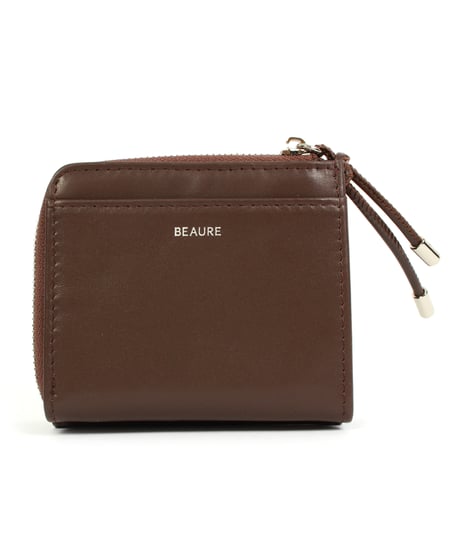 【B-24411】BEAURE  ハラコ コンビ ウォレット