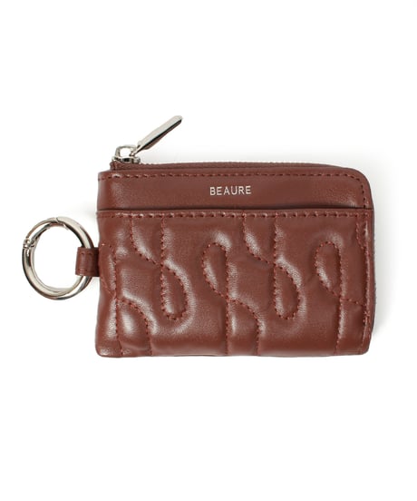 【B-25306】BEAURE Quilted Leather フラグメントケース