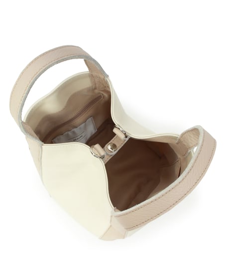【B-25055】BEAURE キャンバス コーティング ベルト デザイン 2WAY トート