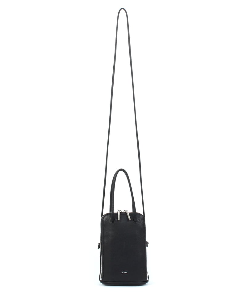 B-24017】BEAURE カウレザー ブガッティ型2WAYミニショルダー | BEAUR