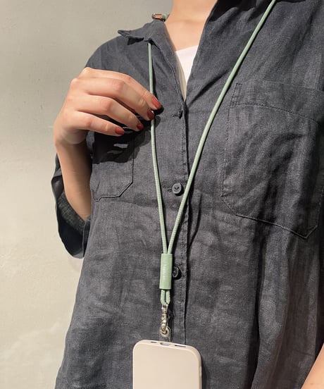 【B-22158】BEAURE カウレザー モバイルストラップ ショルダー