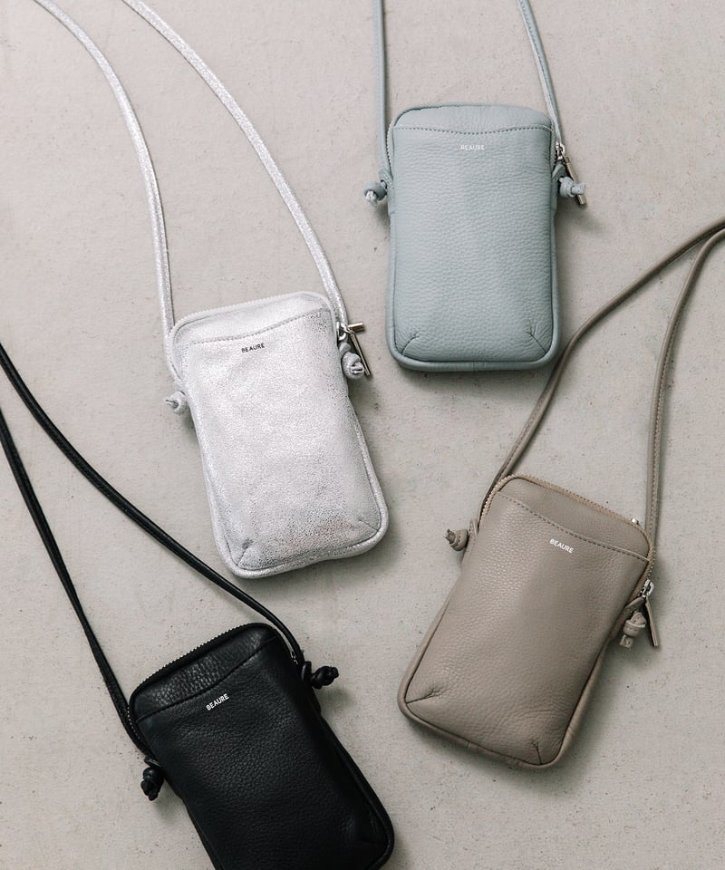 B-22410】BEAURE NEW カウレザー スマホポーチ | BEAURE OFFI
