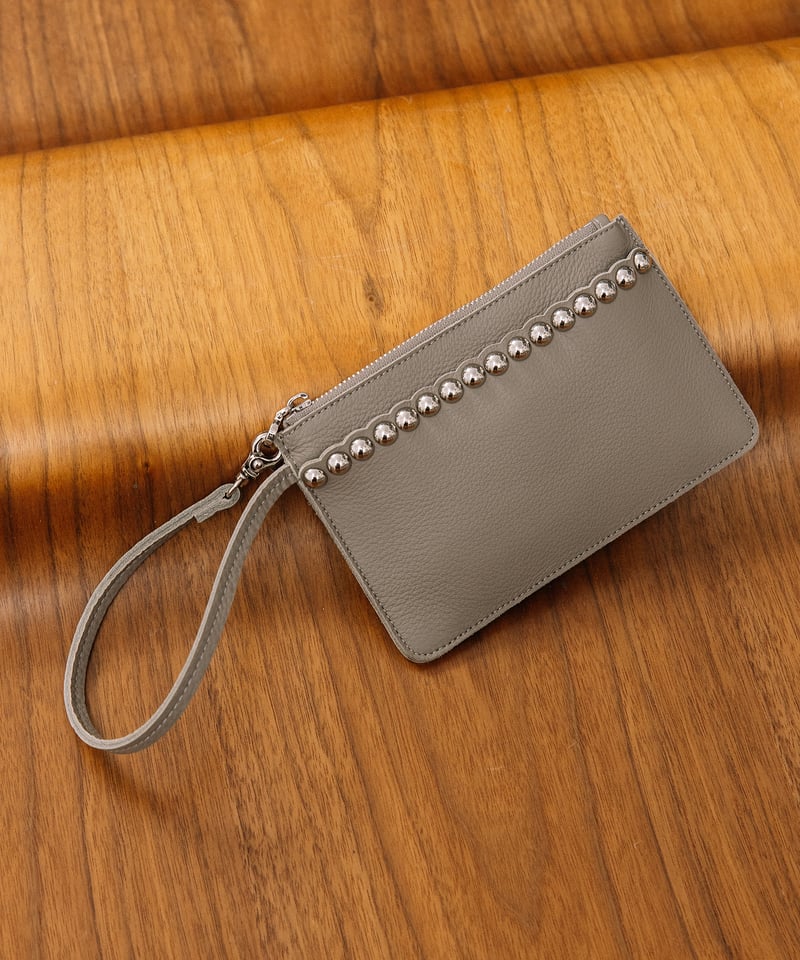 B-26119】BEAURE スタッズ レザー マルチ ポーチ | BEAURE OFFIC
