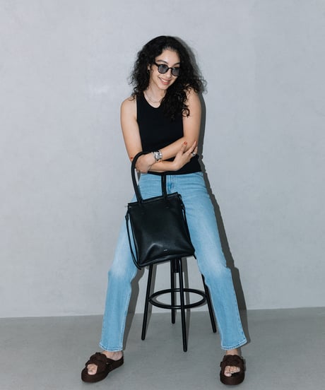 【B-25040】BEAURE カウレザー 2レイヤー トート