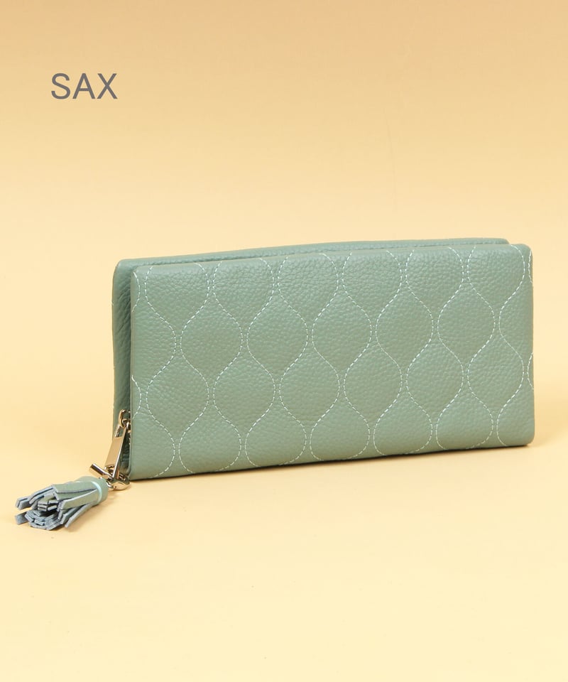 B-20302】カウレザー キルティング ラウンド 長財布 | BEAURE OFFICIA 