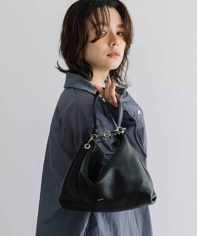 B-23432】BEAURE カウレザー ワンハンドル 3WAYチェーンバッグ | BEAU