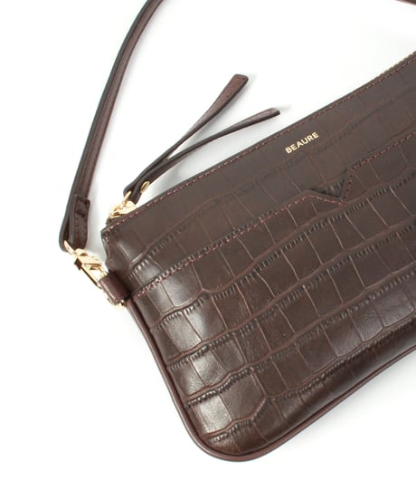 【B-25342】BEAURE Leather Mini Strap Bag