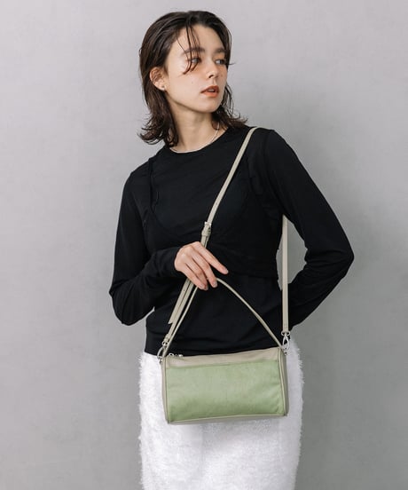 【B-25345】BEAURE Calf Hair Combination ボストン Bag
