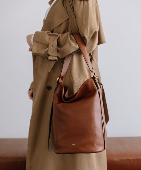 【B-25328】BEAURE Design Buckle Bucket ショルダー Bag