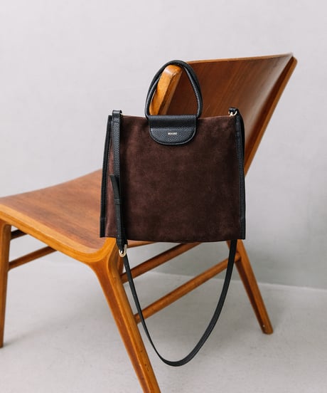 【B-25352】BEAURE Suede 2Way ショルダー Bag