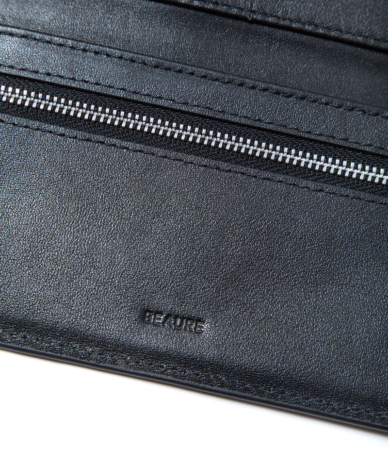 B-23435】BEAURE カウレザー コンチョ金具 ウォレットショルダー