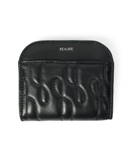 【B-25307】BEAURE Quilted Leather Bifold ウォレット