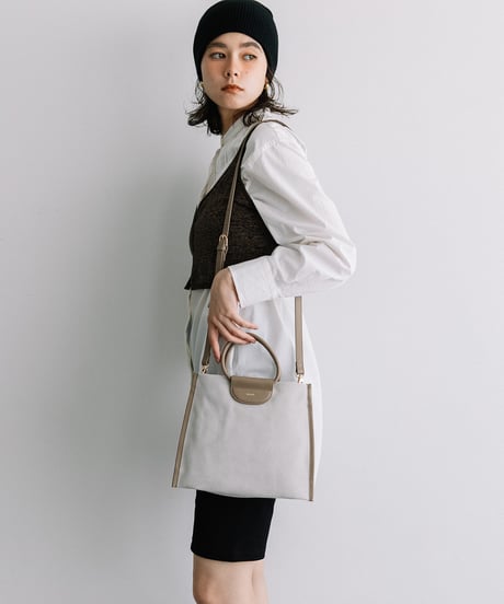 【B-25352】BEAURE Suede 2Way ショルダー Bag