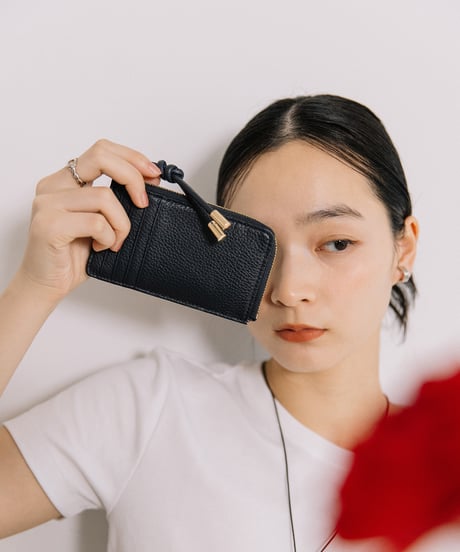 【B-26100】BEAURE レザー ジップ スマート ウォレット