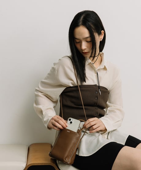 【B-25418】BEAURE New ブガッティ型 2Way ミニ ショルダー Bag