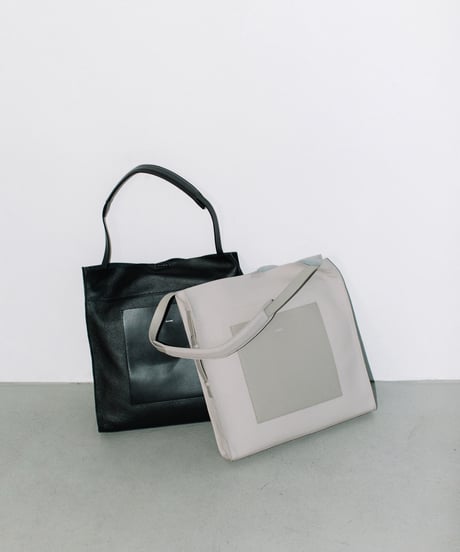 BEAURE カウレザートートバッグ A4 2way ショルダー シルバー SETUP7｜BEAURE/【25AW 限定カラー追加】カウレザートートバッグ