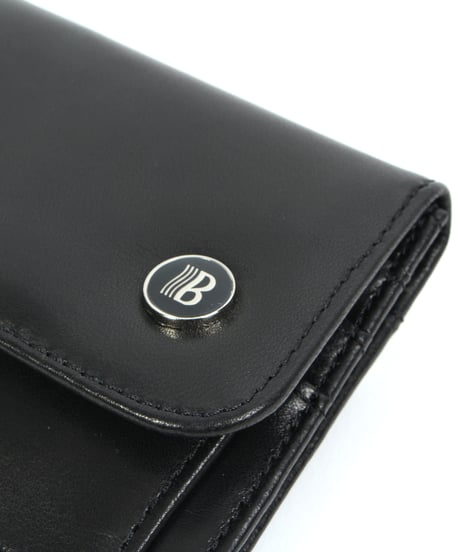 【B-24041】BEAURE シープレザー ラウンドフラップカードケース