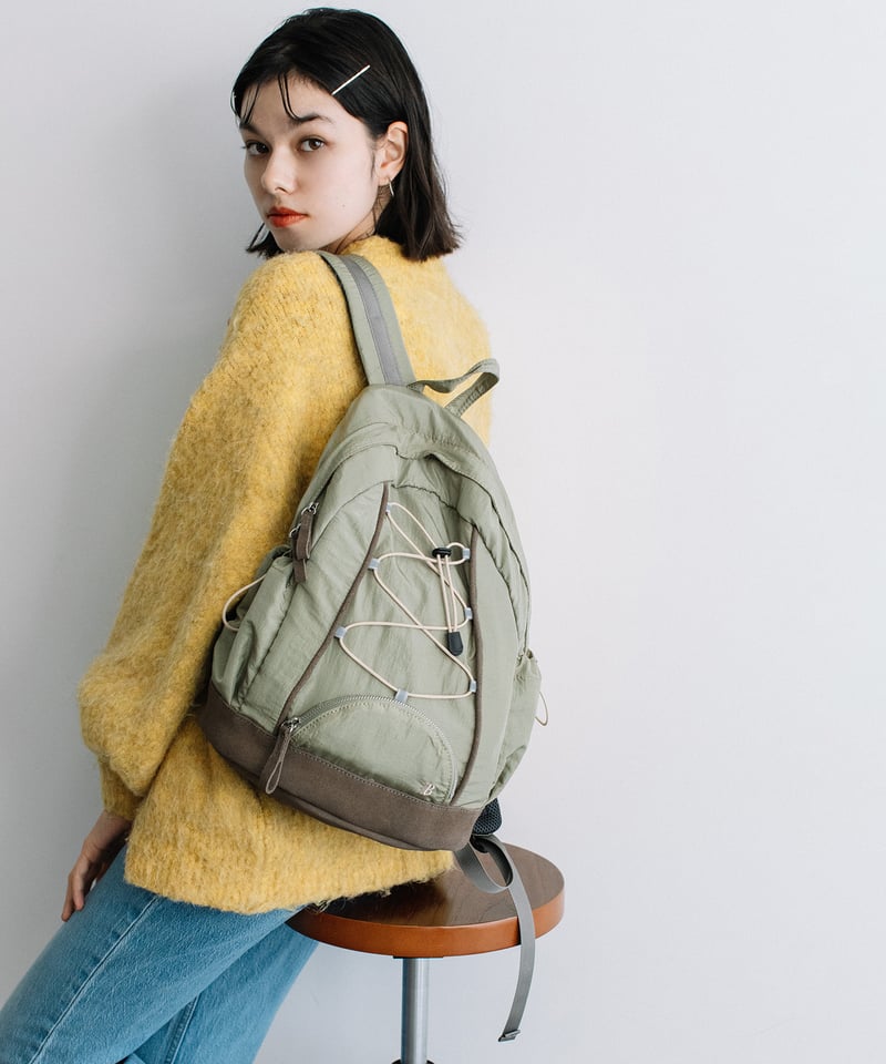 B-24353】BEAURE スエード コンビ ナイロン リュック | BEAURE OFF