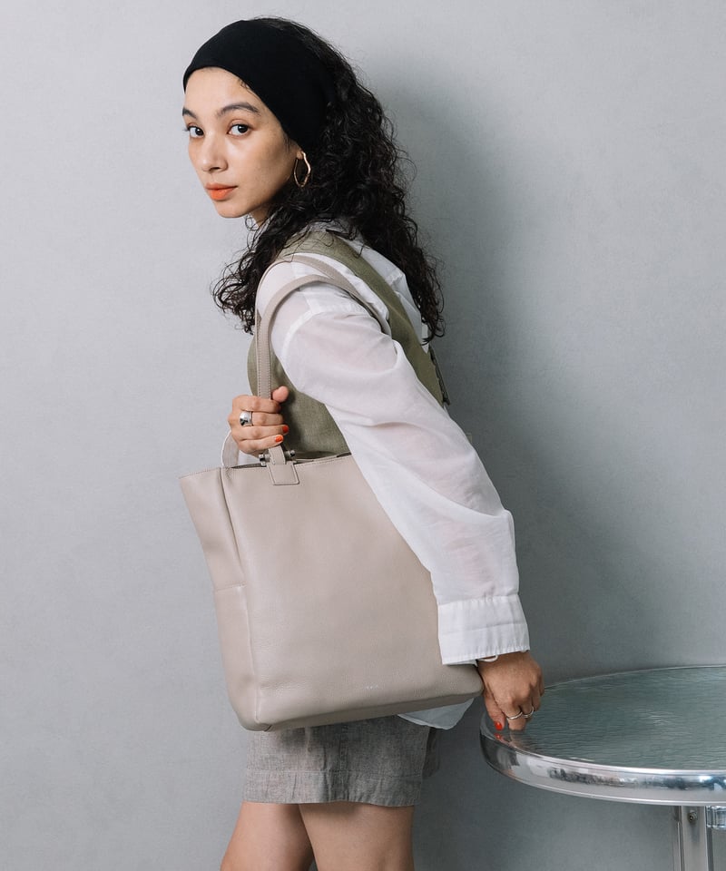 新品 Beaure ビュレ 本革 ダブルハンドル 2WAYトートバッグ