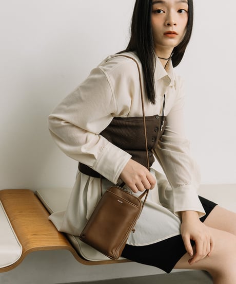 【B-25418】BEAURE New ブガッティ型 2Way ミニ ショルダー Bag