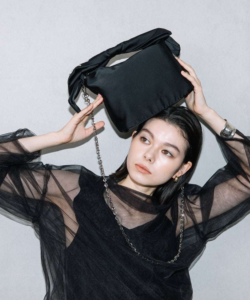 epine サテンビジューリボンショルダーバッグ エピヌ ビジュー ショルダーバッグ サテンリボン 【公式通販】