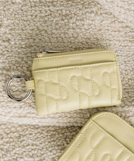 【B-25306】BEAURE Quilted Leather フラグメントケース