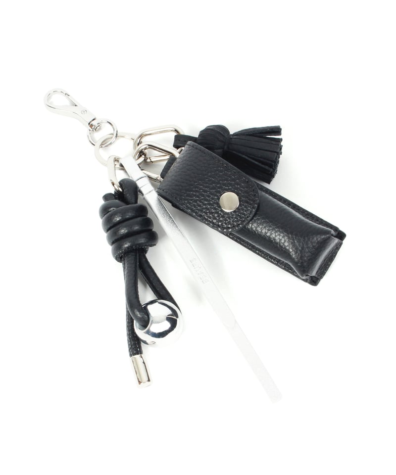 新品　完売　限定品　BEAURE レザー リップケース チャーム　ブラック B-25403】 BEAURE レザー リップケース チャーム | BEAURE OFFIC