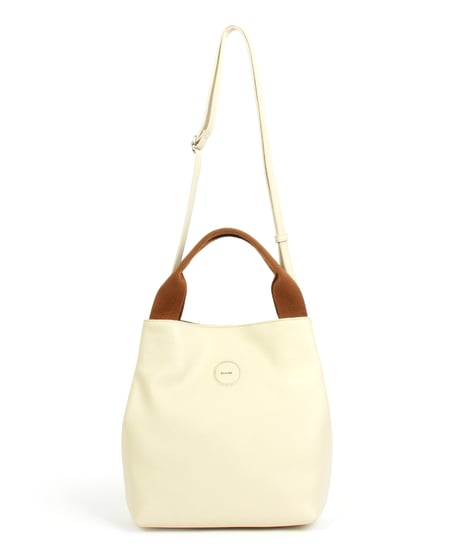 【B-24325】BEAURE カウレザー テープハンドル 2WAY トートバッグ