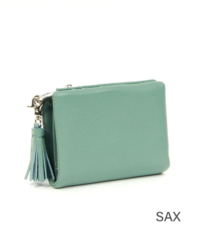 BEAURE 二つ折り財布 青 B-21121】BEAURE ヴュレ カウレザー 二つ折り 財布 | BEAURE OFFI