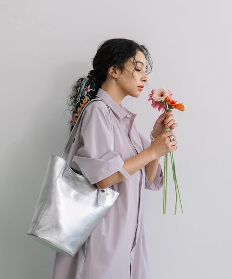 【B-24328】BEAURE カウレザー 2デザイン ハンドル バケツ型 ショルダー