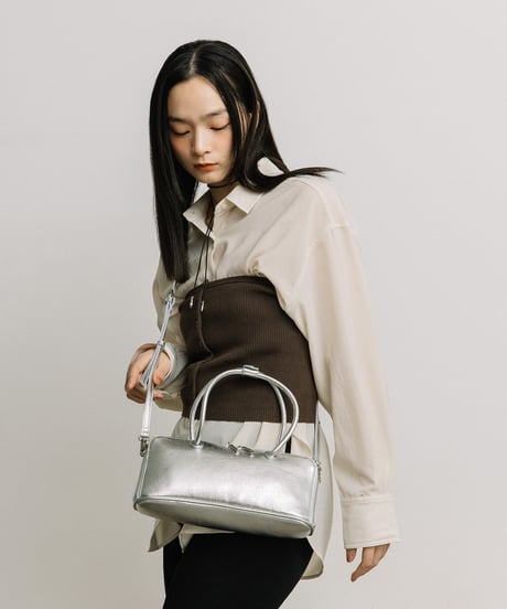 【B-25419】BEAURE 横長 ブガッティ型 2Way ショルダー Bag