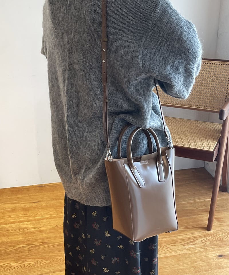 B-22337】ガラスレザー mini トート | BEAURE OFFICIAL STORE