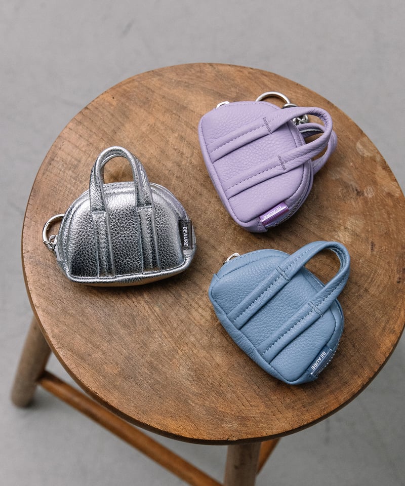 B-25407】 BEAURE レザー ミニ ボストン チャーム | BEAURE OFFI