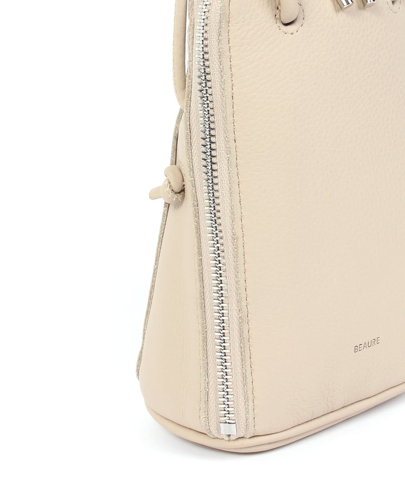 B-24017】BEAURE カウレザー ブガッティ型2WAYミニショルダー | BEAUR
