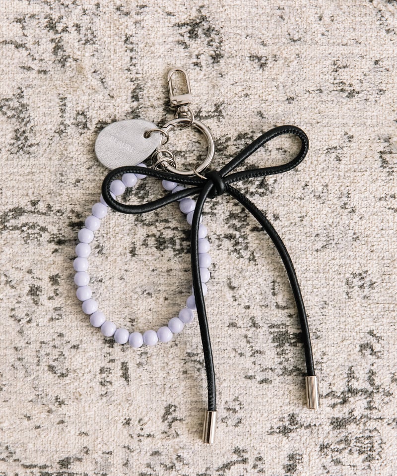 B-25302】BEAURE Leather Ribbon Pearl チャーム | BEA