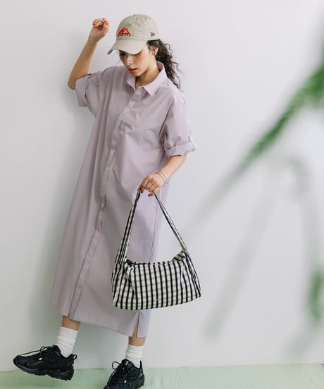 【B-25046】BEAURE ギンガムチェック HOBO BAG