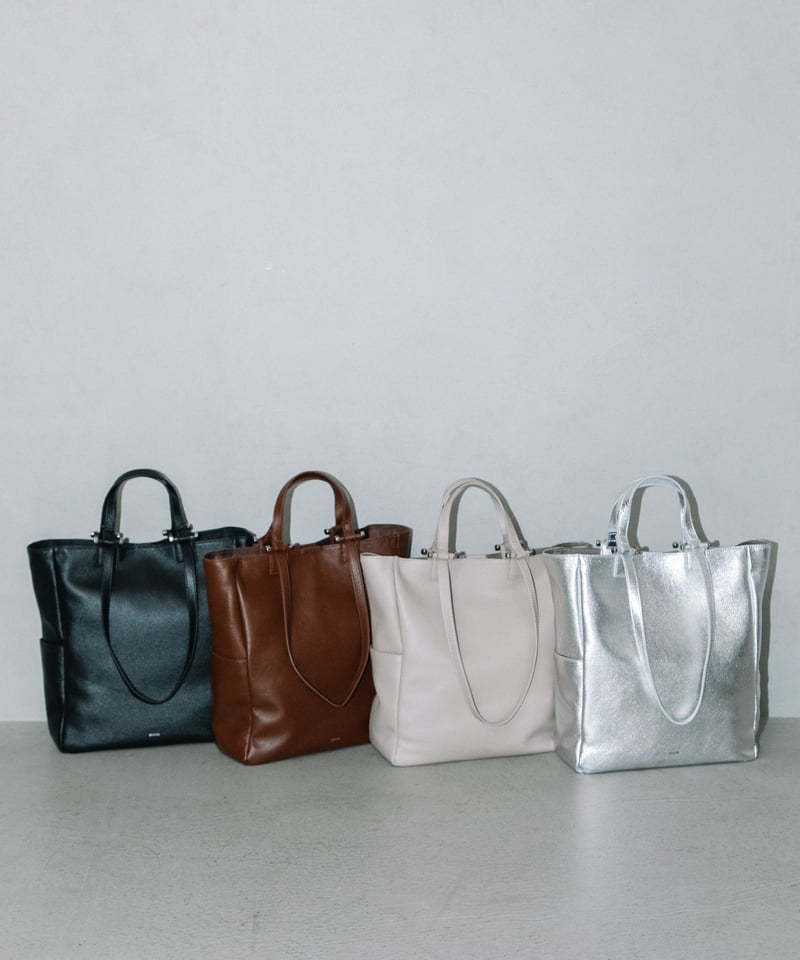 B-25025】BEAURE カウレザー ダブルハンドル A4 トート | BEAURE